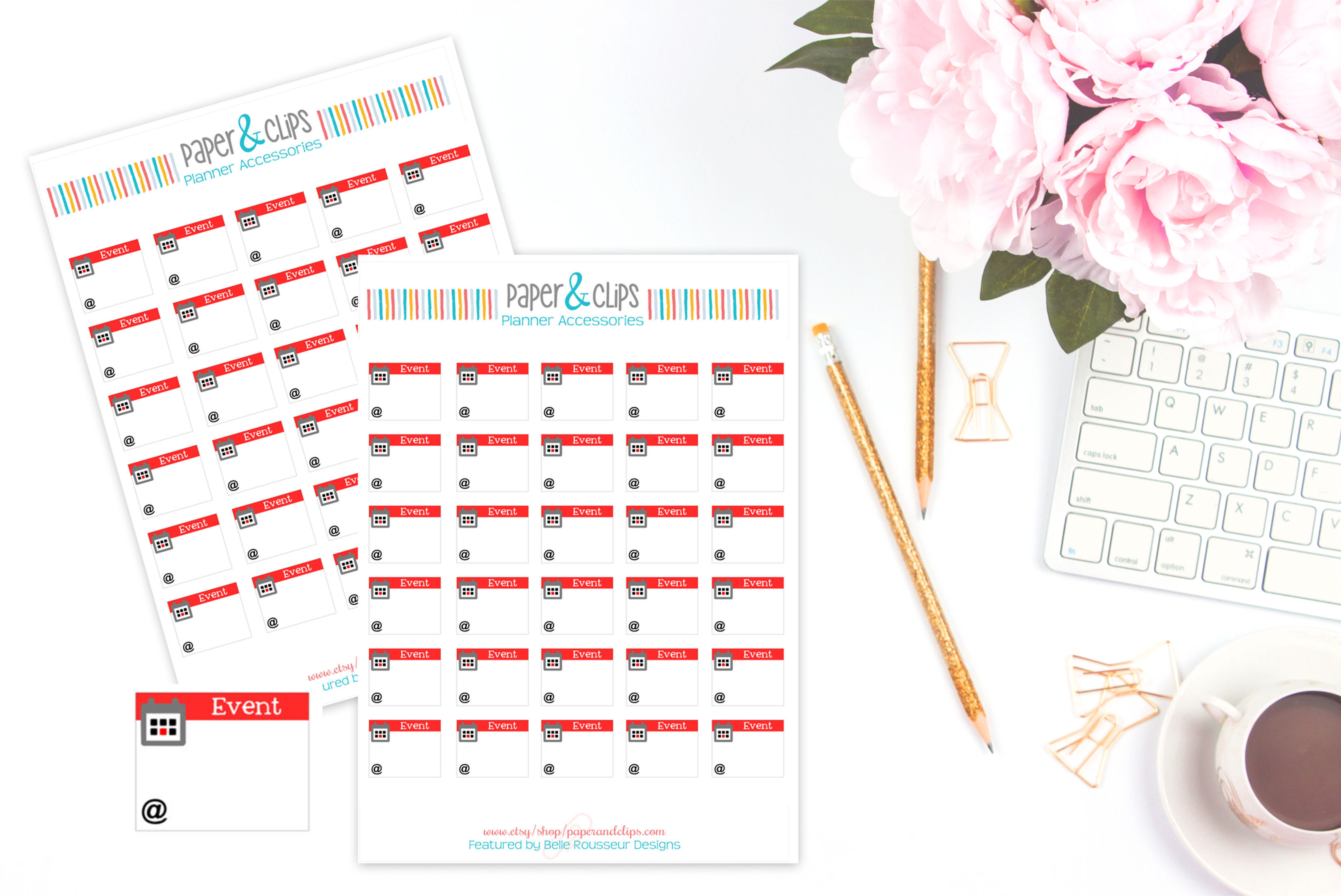 Event Reminder or Planner Stickers