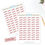 Thumbnail: REMINDER Red Rubber Stamp Planner Stickers