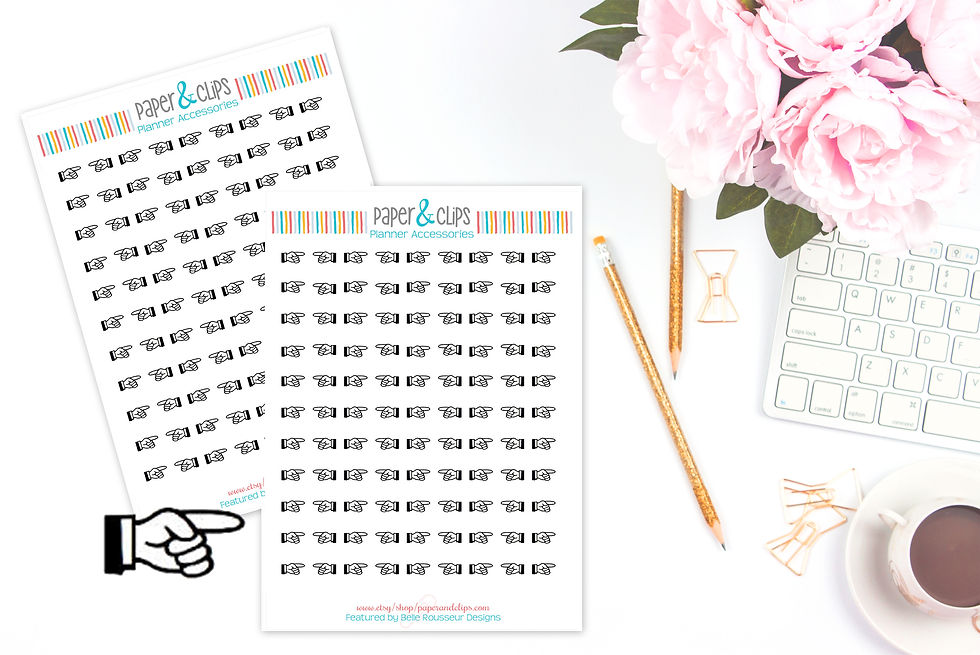 Thumbnail: 2 Fingers Pointing Planner Stickers