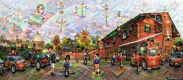 A double rainbow over the parking lo