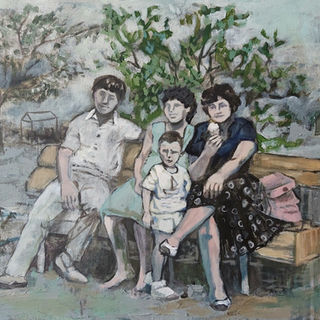 Şirin Yılmaz, “neşeli günler_happy dans…”, 40x60 cm, acrylic on canvas, 2021.jpg