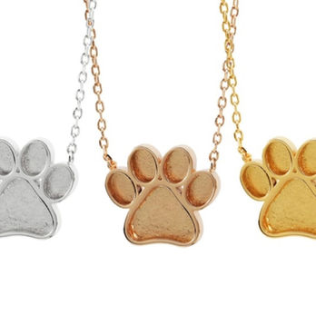 paw print animal cremation ashes jewelry