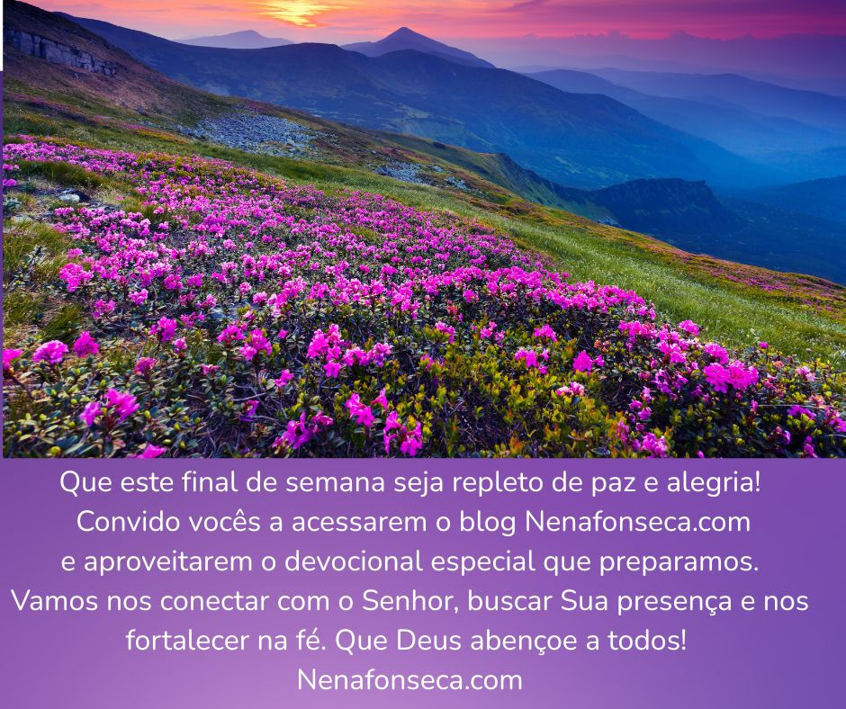 Bom final de semana!