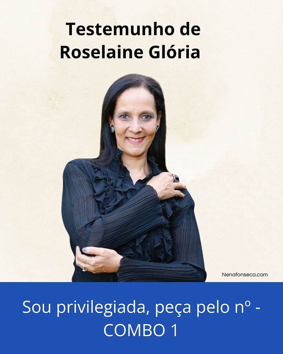 Sou privilegiada, peça pelo nº - COMBO 1