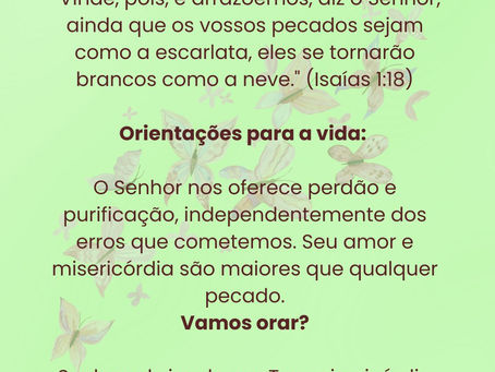 Devocional diário - 07 de outubro de 2024