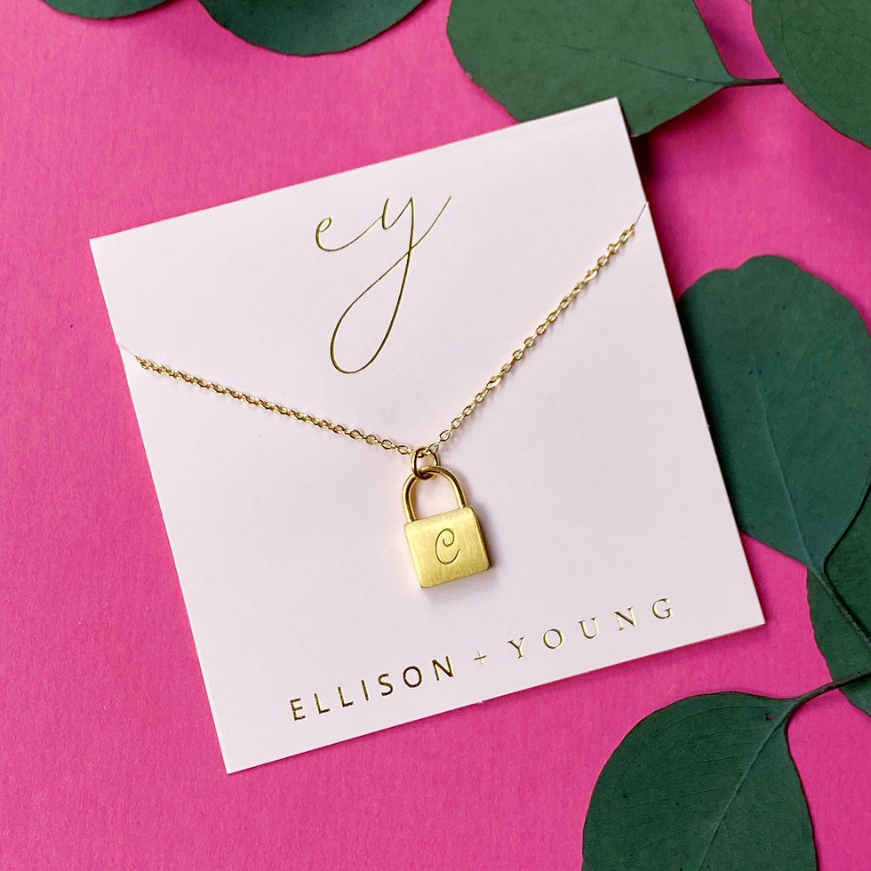 Thumbnail: Scripted Notes Locket Initial Necklace