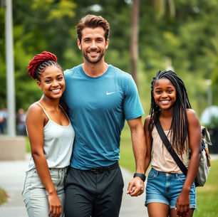 A family of three all set for summer vacation