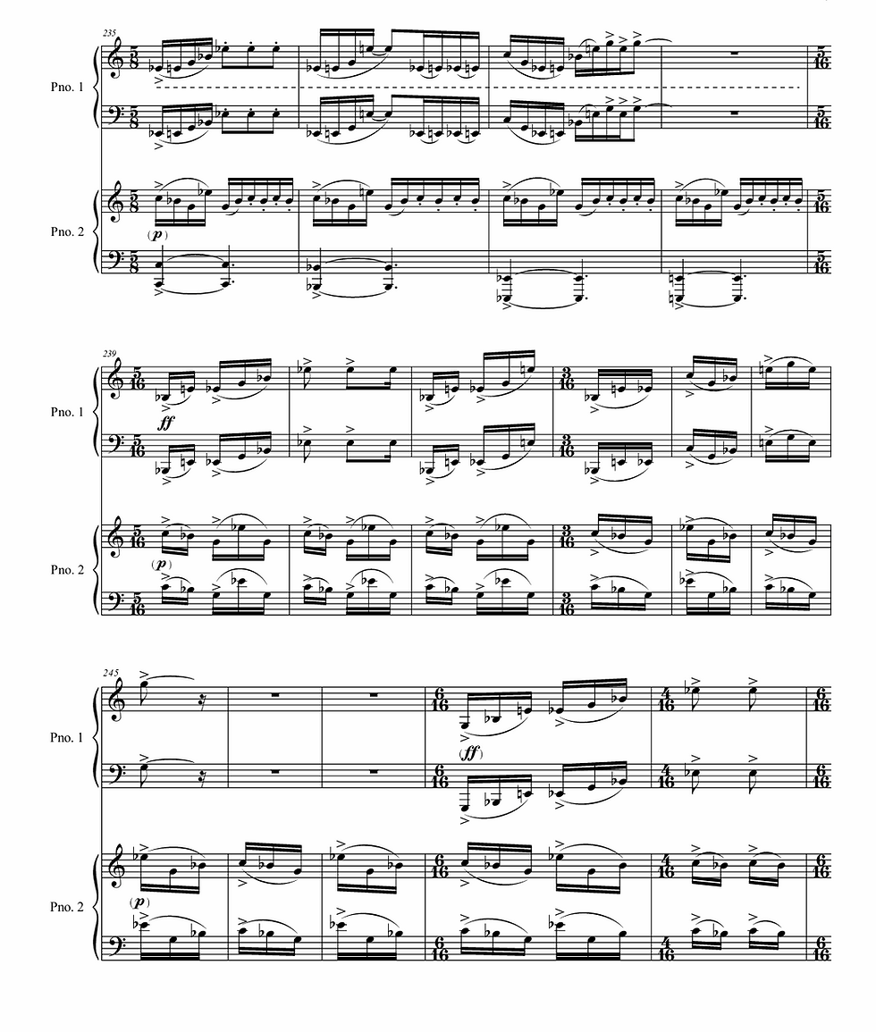 Thumbnail: Little White Salmon (2009) for two pianos and narrator