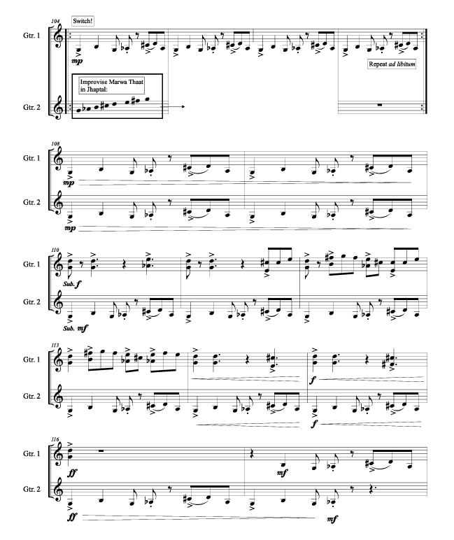 Thumbnail: Creation of the World (2016) for two guitars