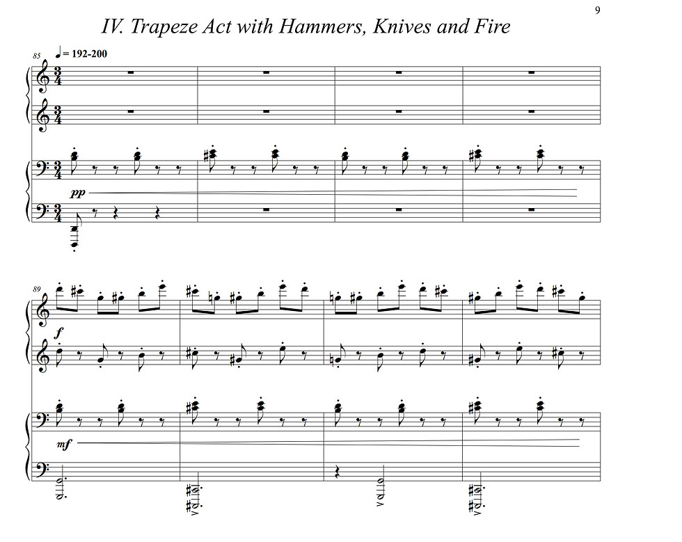 Thumbnail: Quattro Piccoli Pezzi per Quattro mani (2022) for piano, four hands