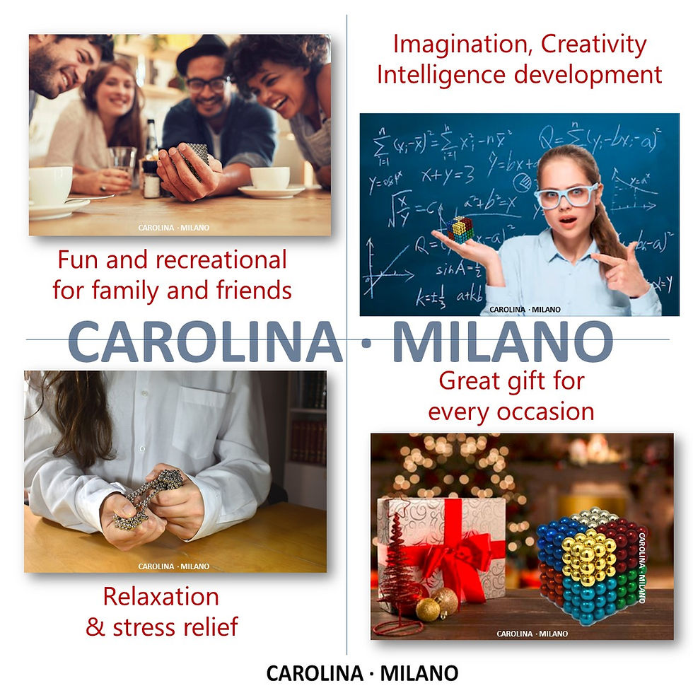 Thumbnail: 216 pcs 5mm 8 colors Magnetic Balls cube by Carolina Milano