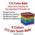 Thumbnail: 512 pcs 5mm 8 colors Magnetic Balls cube by Carolina Milano