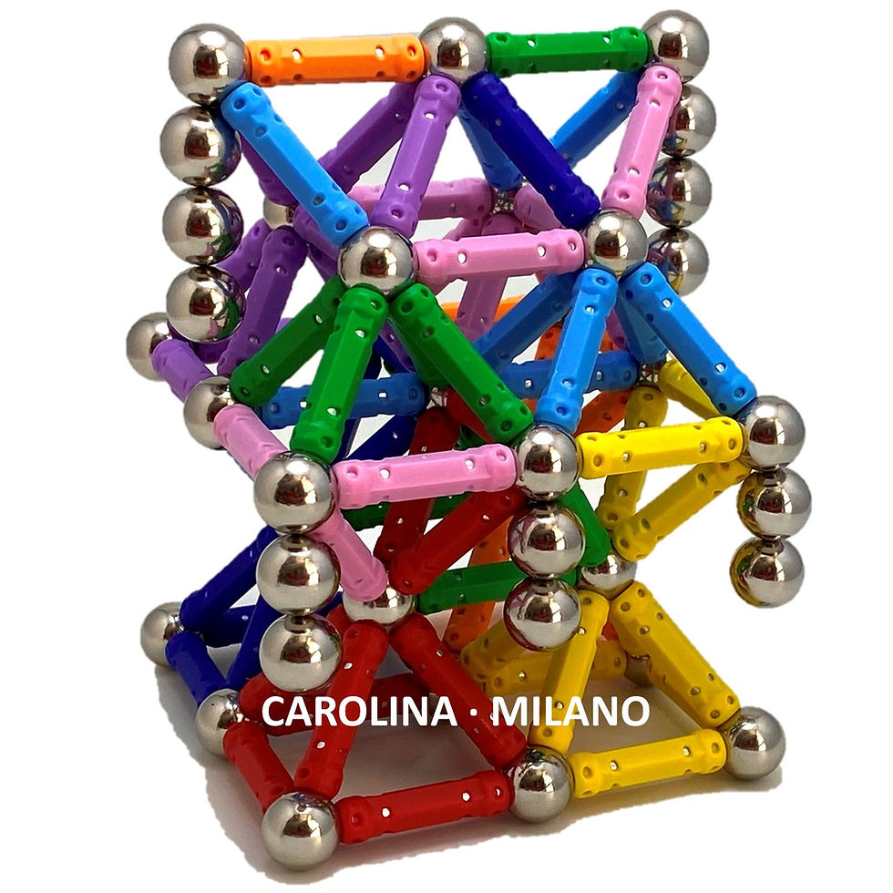 Thumbnail: 130pcs Magnetic Sticks and Balls Building Blocks Sculpture Educational L