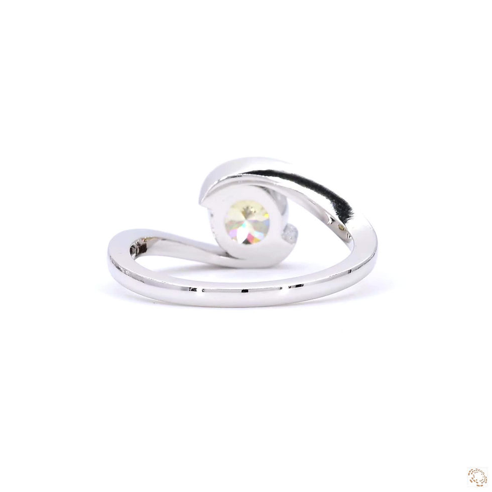 Thumbnail: 3.91 CARAT FANCY YELLOW-1.09CT RING-JDB-173
