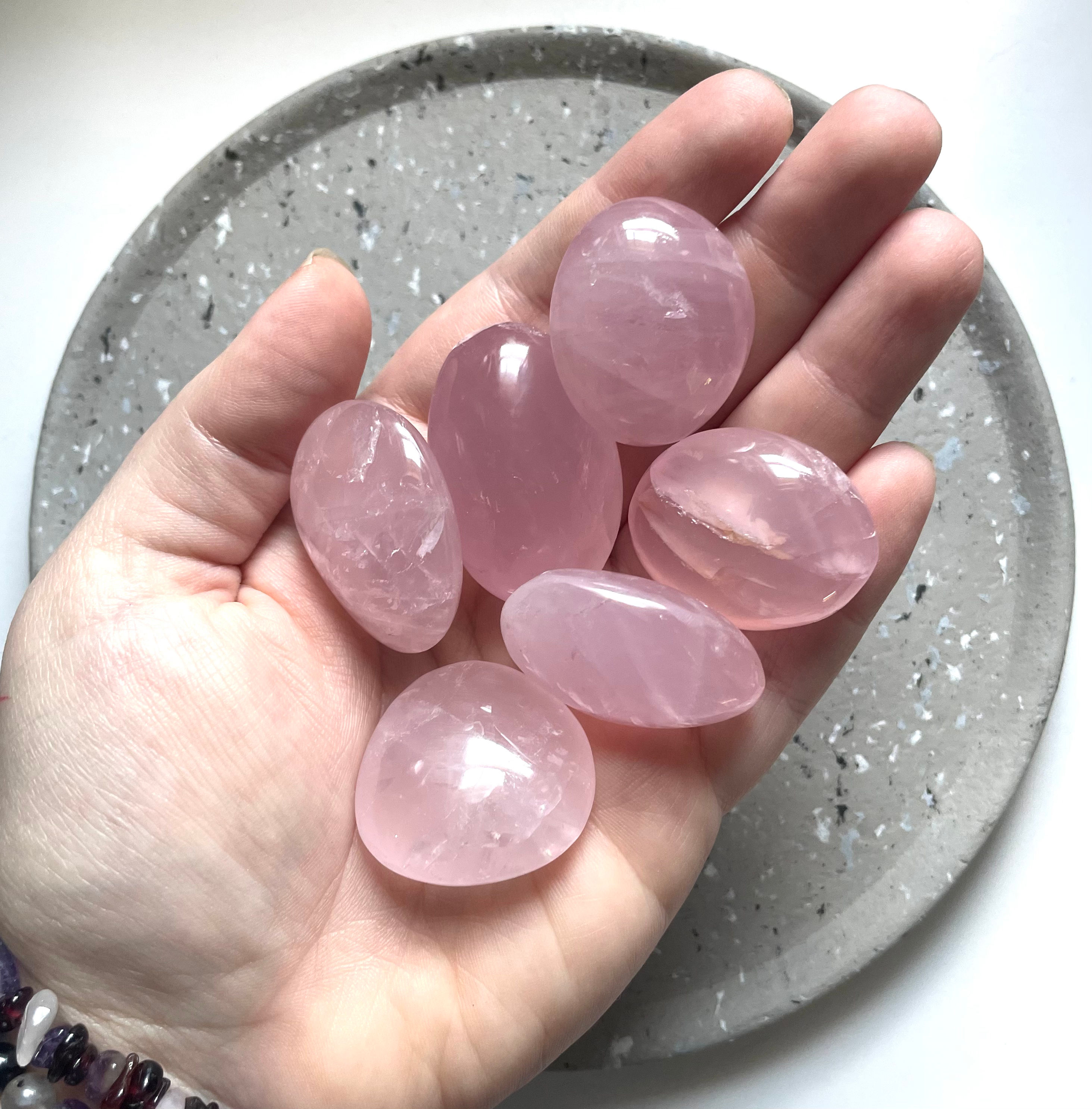 Rose Quartz Mini Palm