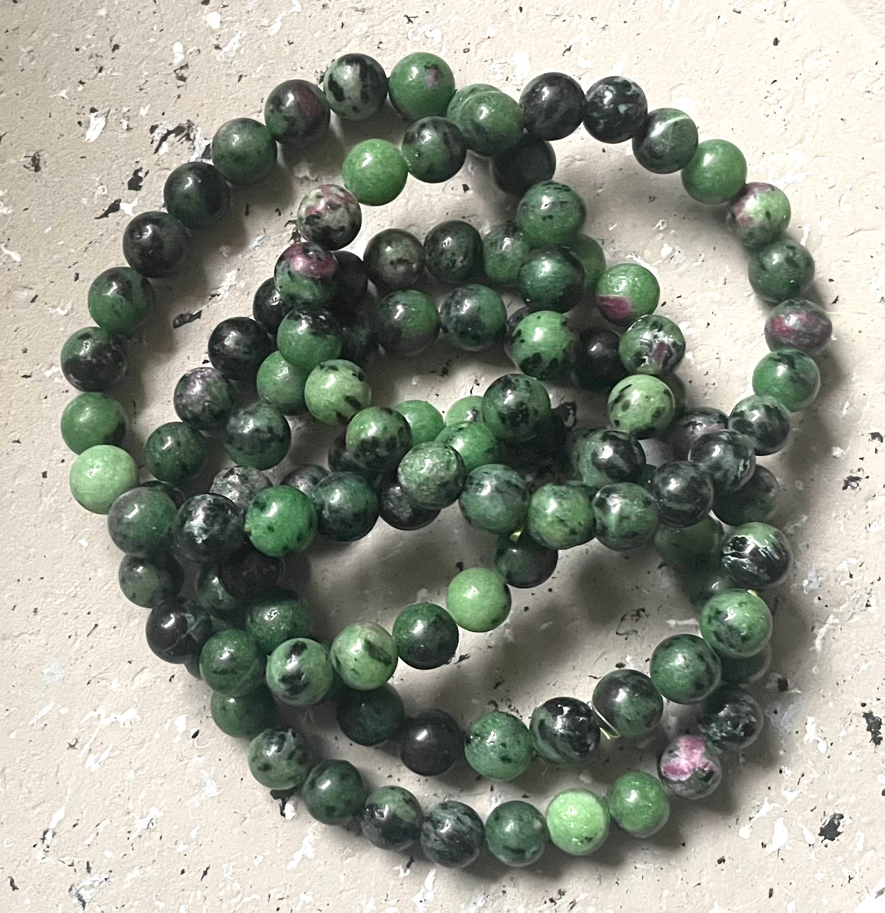 Ruby in Zoisite 8mm Bracelet