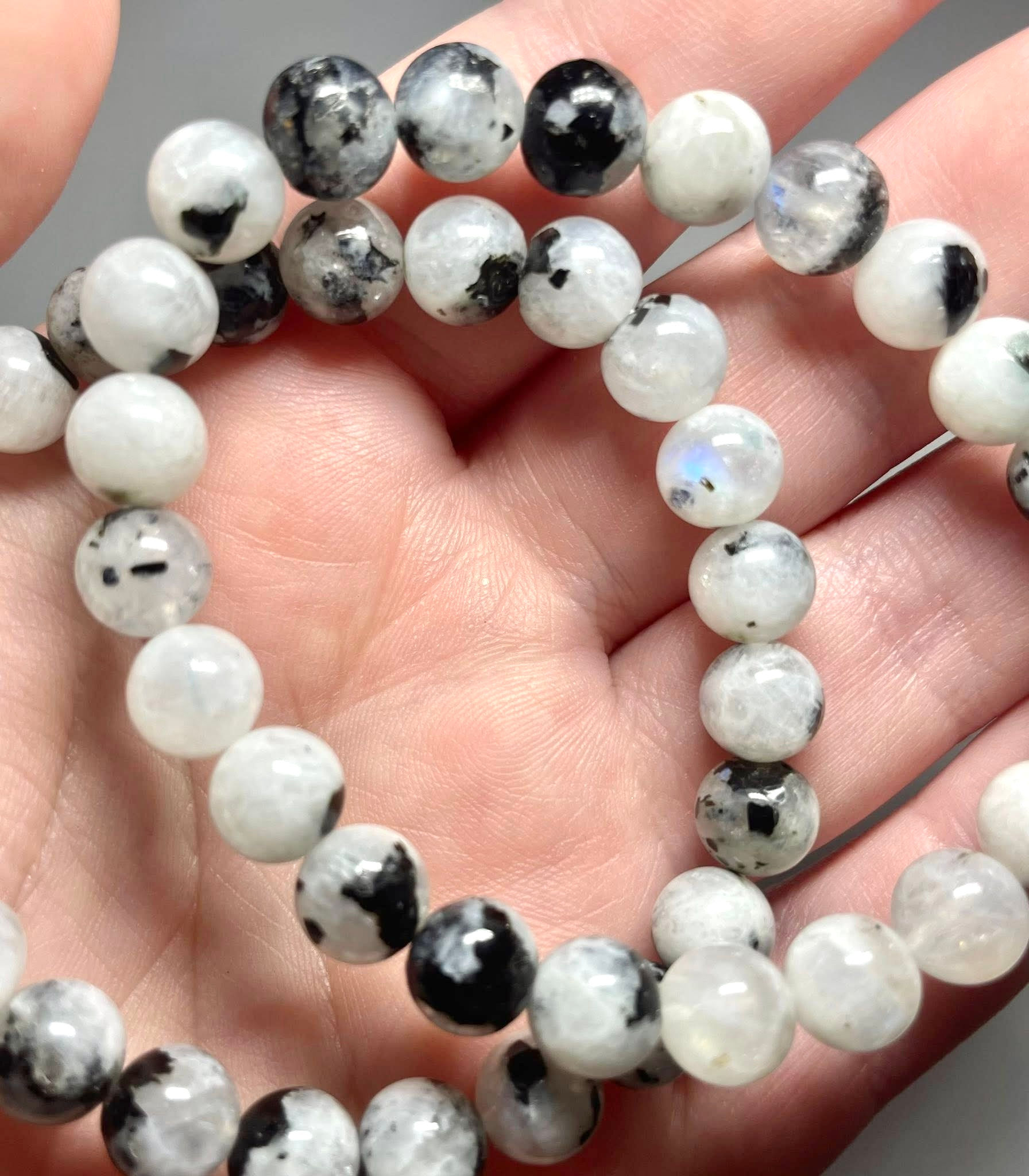 Rainbow Moonstone 8mm Bracelet