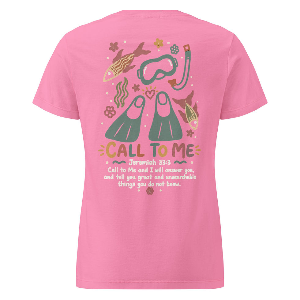 Thumbnail: Women's Snorkel Tee – Call to Me Jeremiah 33:3