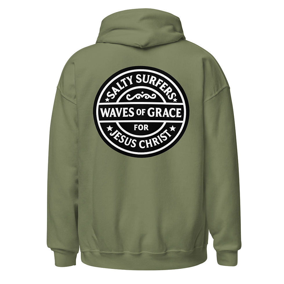 Thumbnail: Waves of Grace “Grace Wax” Unisex Hoodie