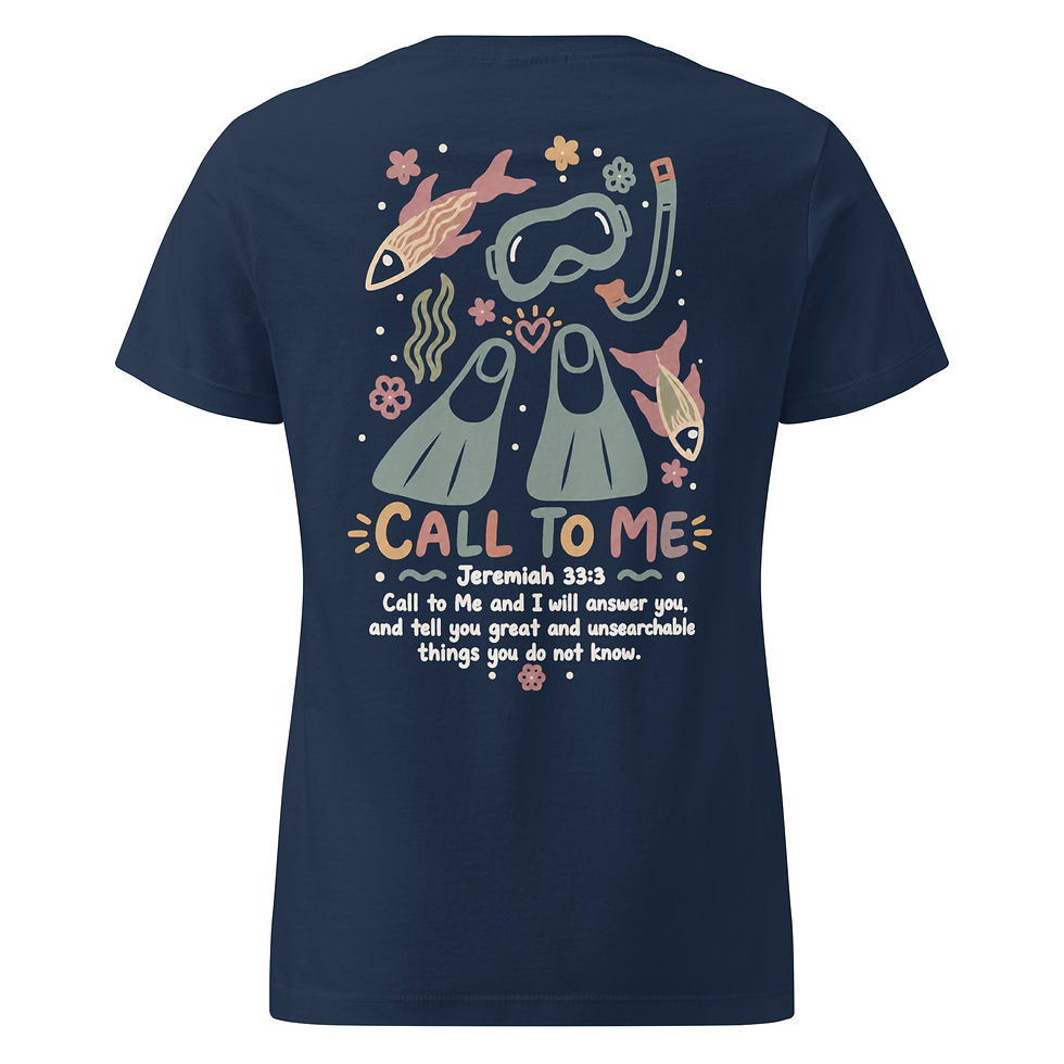 Thumbnail: Women's Snorkel Tee – Call to Me Jeremiah 33:3
