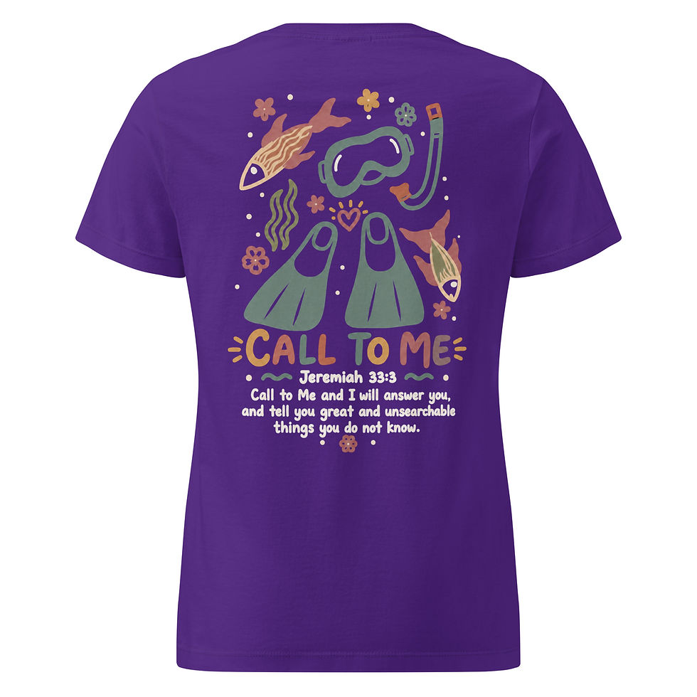 Thumbnail: Women's Snorkel Tee – Call to Me Jeremiah 33:3