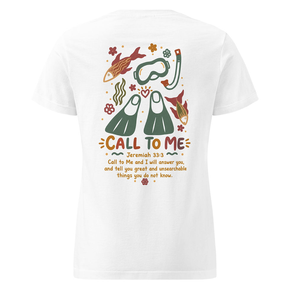 Thumbnail: Women's Snorkel Tee – Call to Me Jeremiah 33:3