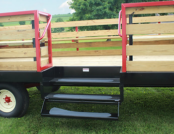 Red side step Hayridewagon