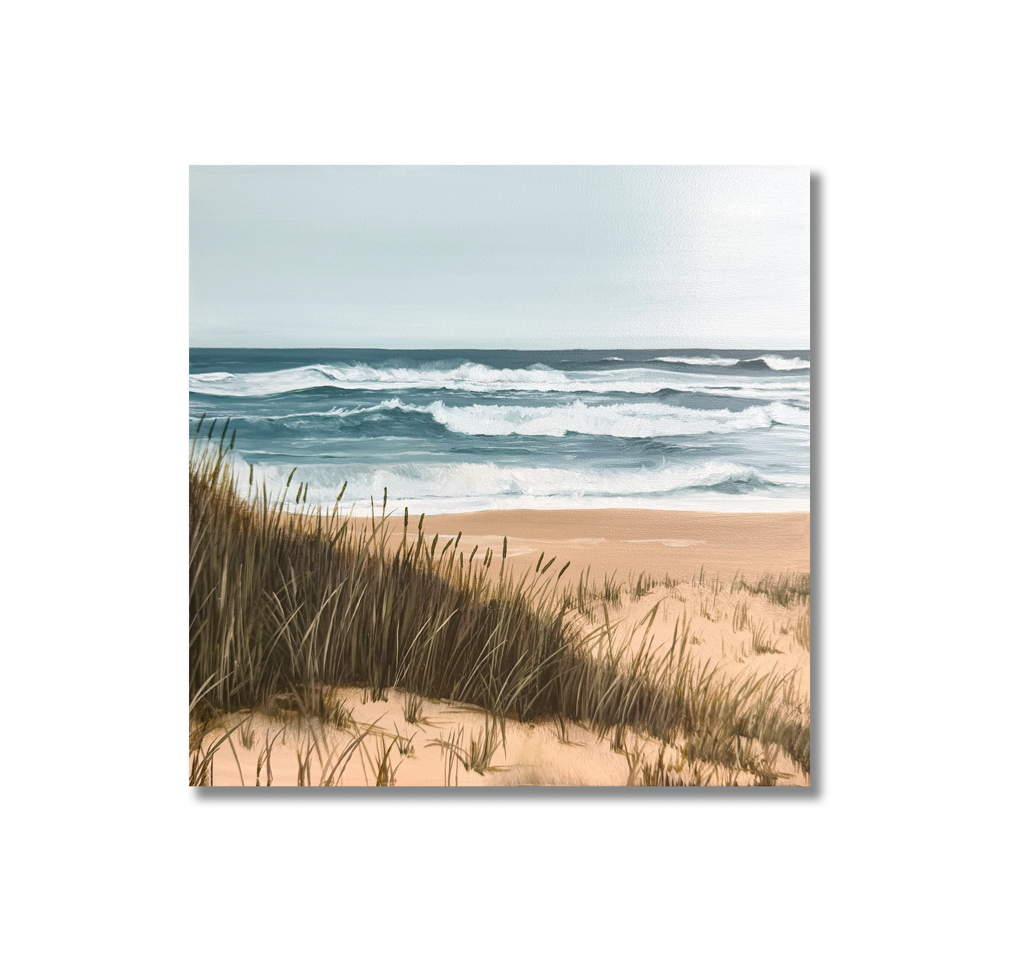 'Towards The Sea' - 8 x 8" Gesso Panel
