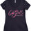 Thumbnail: Go Girl Women's V-neck T-shirt, Black