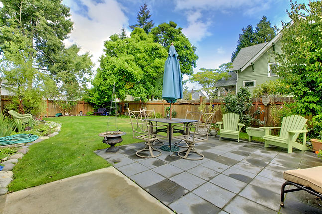 stone patio