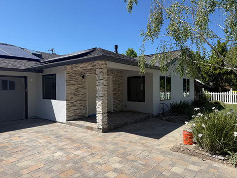 masonry work on house