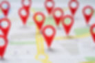 map with pins