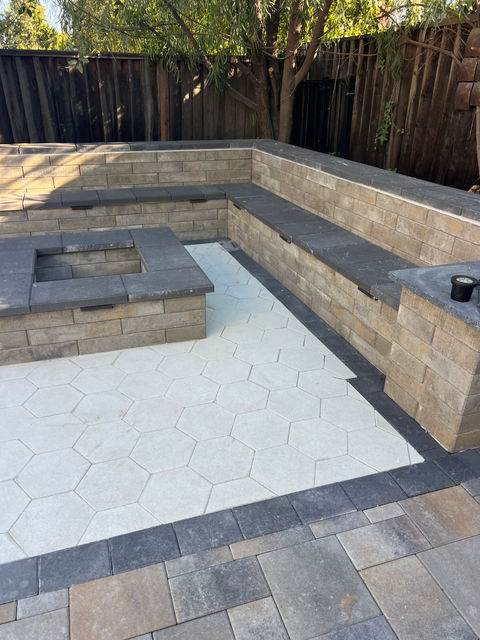 Patio and fire pit