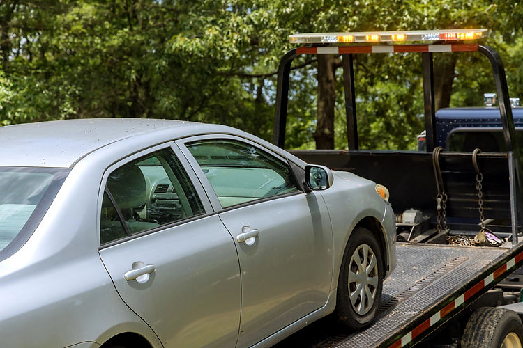 car being towed