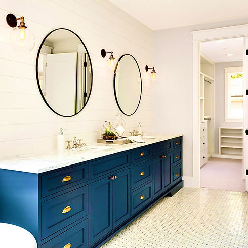 remodeled bathroom in los altos home