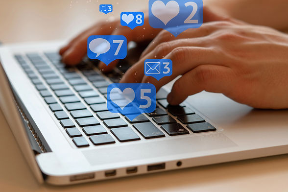 person using laptop