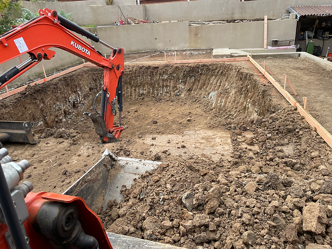 new pool under construction
