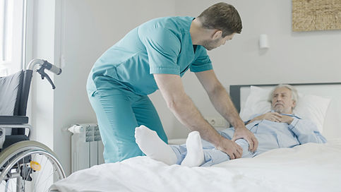 showing bed exercises