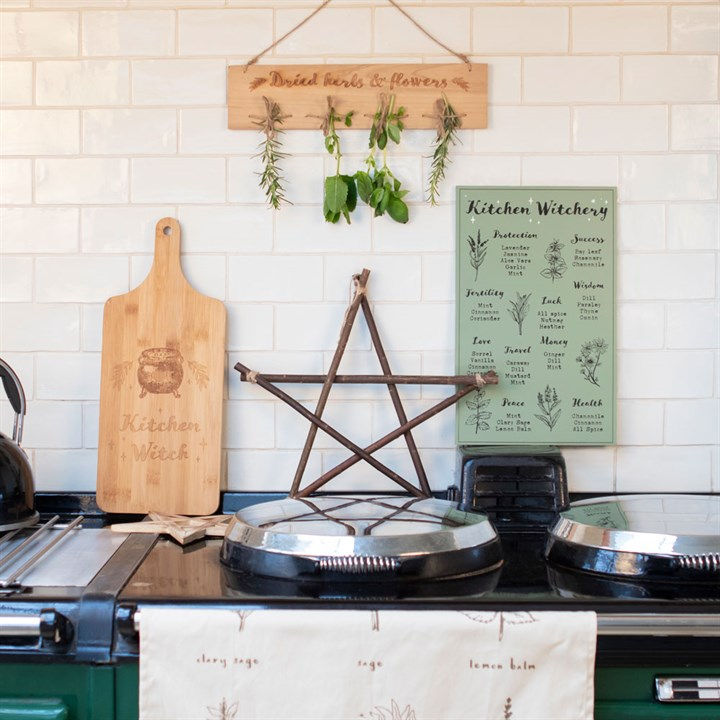 Thumbnail: Kitchen Witch Wooden Chopping Board