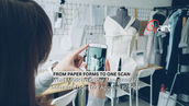 Sales representative using a tradeshow order booking app on a tablet at a fashion exhibition booth, capturing retailer orders in real time through a B2B fashion portal that syncs live inventory, enforces MOQ rules, and eliminates paper-based order forms, as part of a purpose-built fashion b2b order management system designed for apparel brands managing high-volume tradeshow sales automation workflows across multiple retail accounts and regional markets.