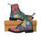Thumbnail: Flower Pattern Women's Canvas Boots