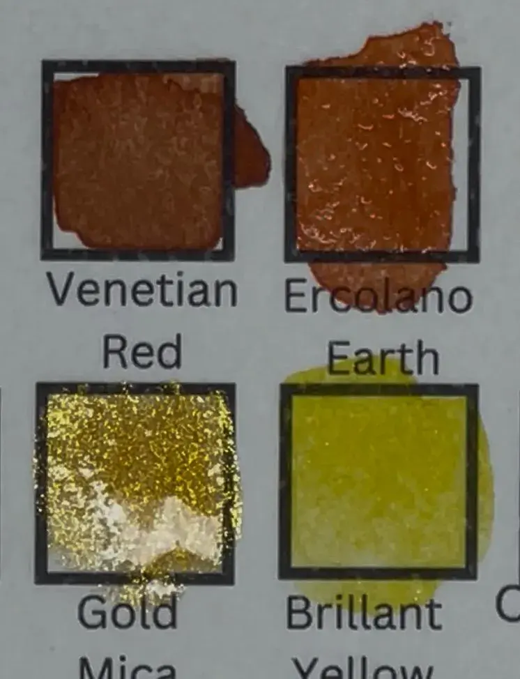 Thumbnail: Gold Mica Watercolor Full Pan – Handmade Metallic Artist Paint | Intense Shine &