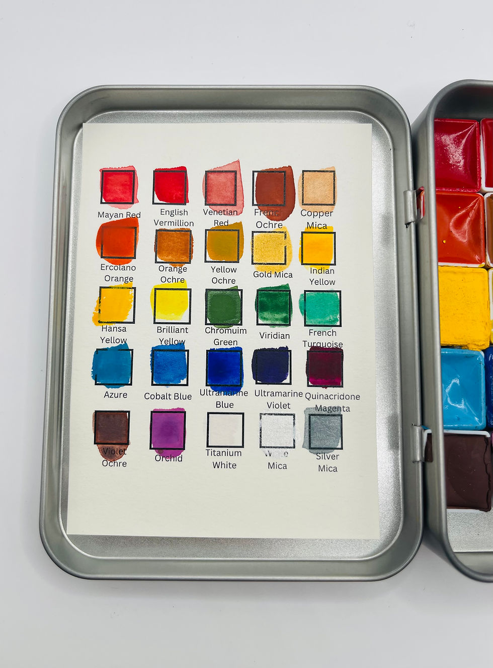 Thumbnail: 25 Color Mini Travel Palette in Earth Tones and Metallics