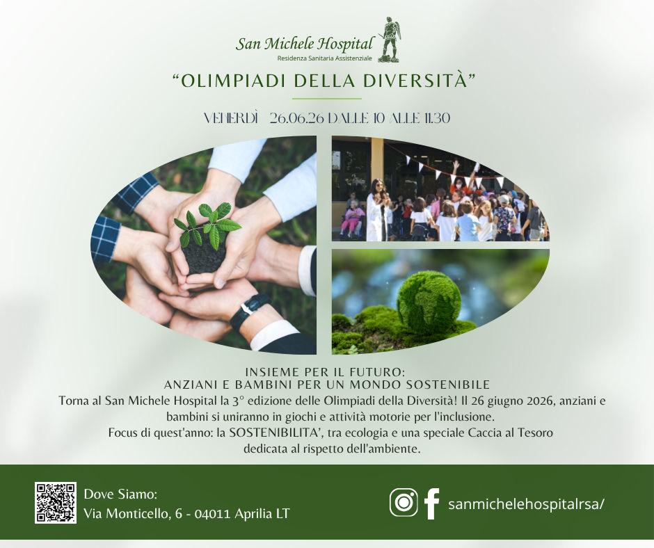 Al San Michele Hospital tornano le “Olimpiadi della Diversità”: Ambiente e Inclusione ad Aprilia