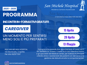 Accanto a chi si prende cura: i nuovi incontri per i caregiver al San Michele Hospital