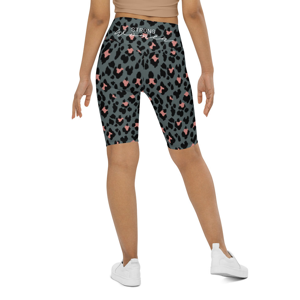 Thumbnail: Dark Leopard Print Cycle Shorts