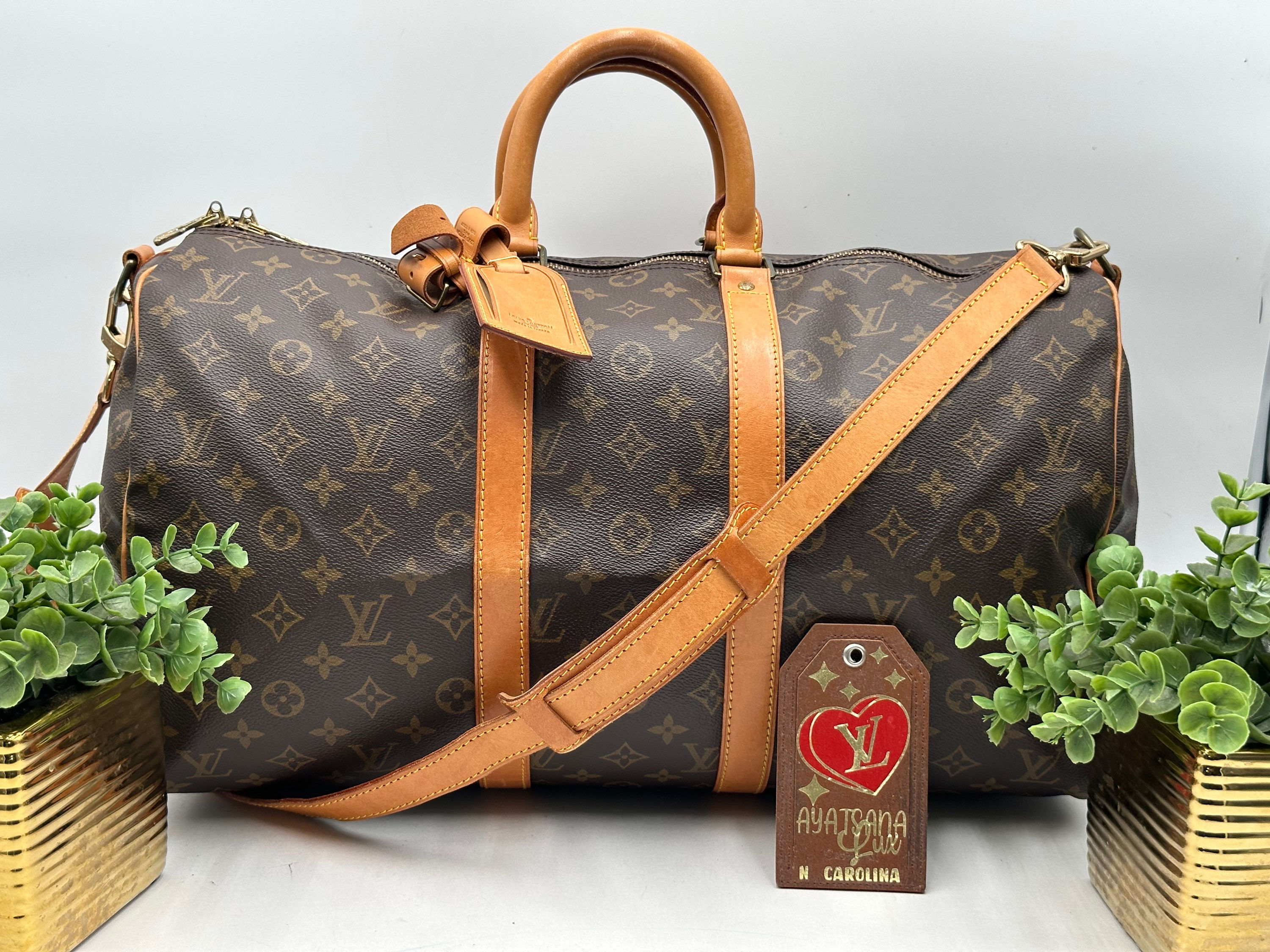🔔Vintage Keepall 45 Bandouliere🔔 ➕Comes with strap ➕luggage tag and
