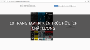 tạp chí kiến trúc hay