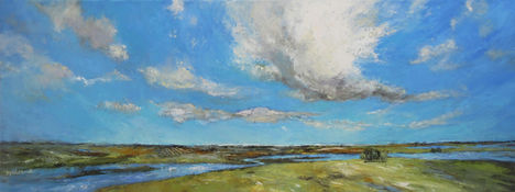 River Prairie Clouds sky