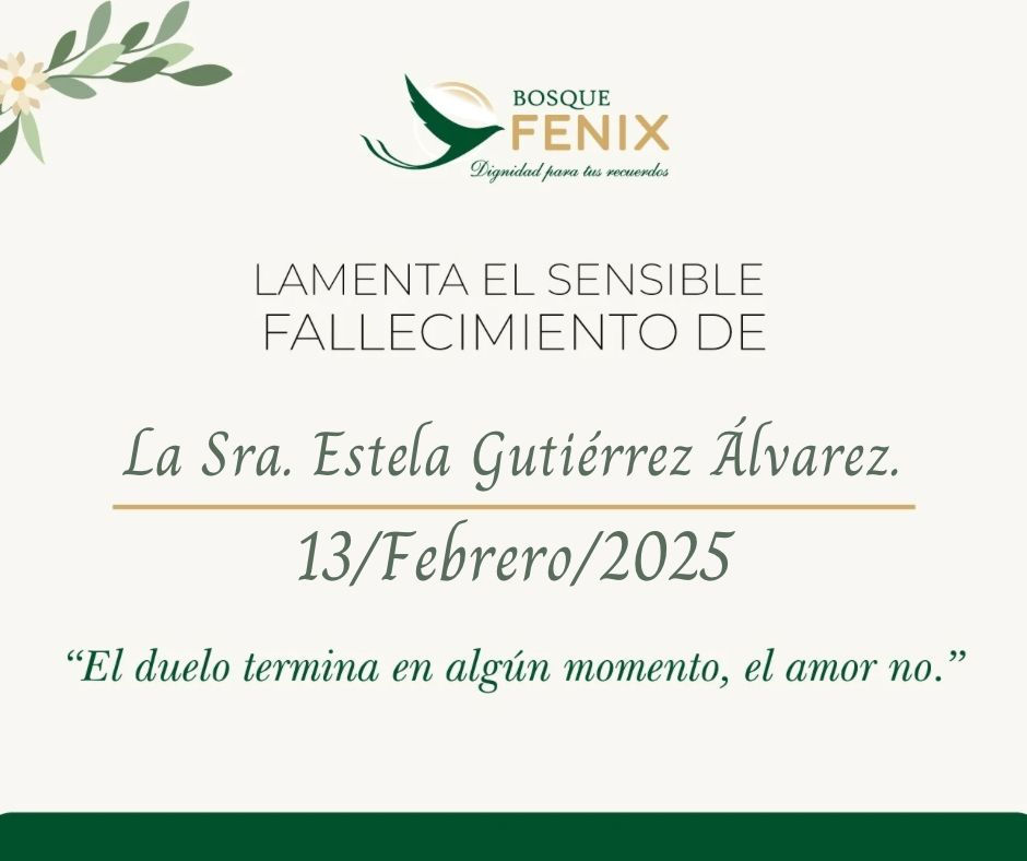 La Sra. Estela Gutierrez Alvarez